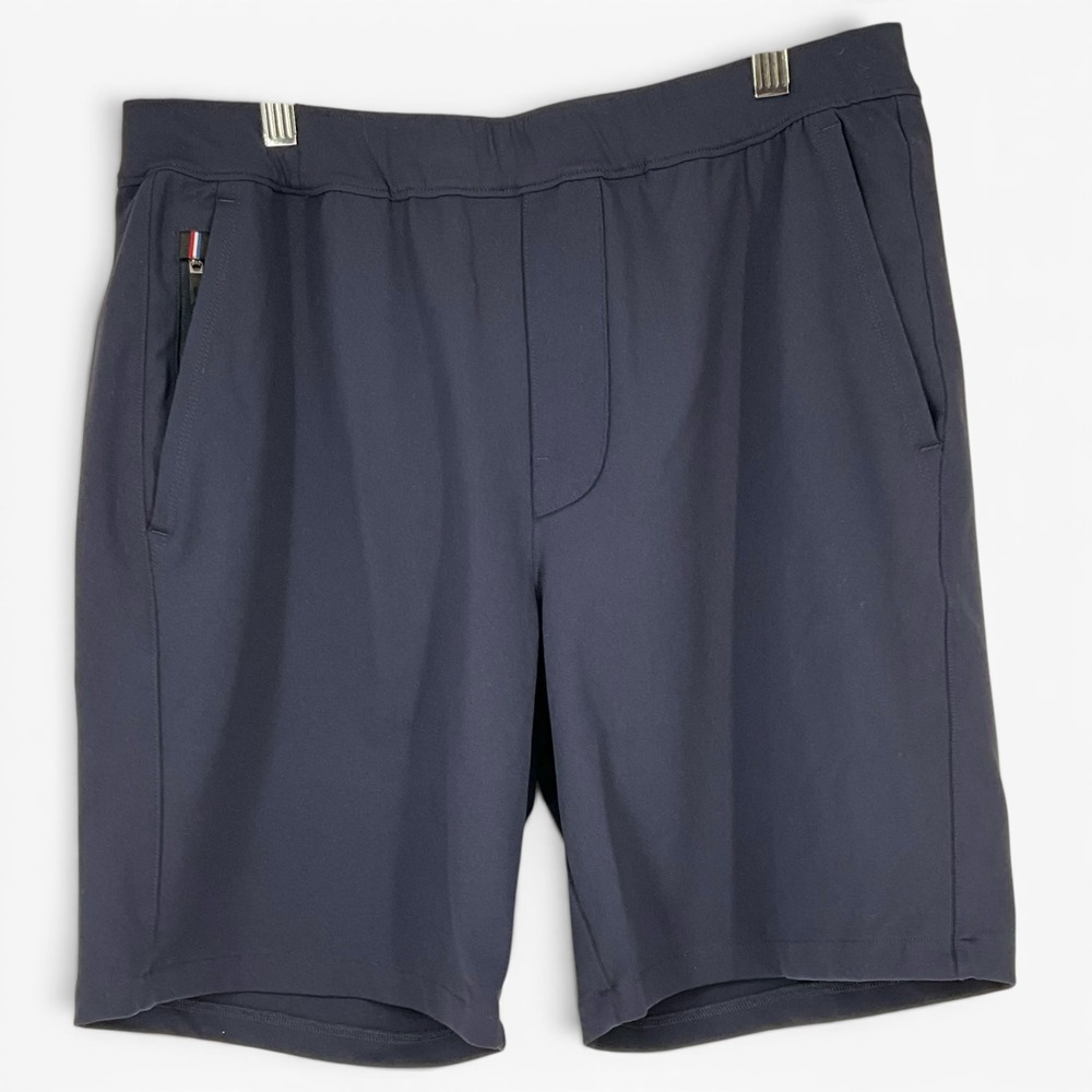 Fourlaps Extend Shorts Mens Medium Navy‎ Blue Recycled Nylon Athletic Gym